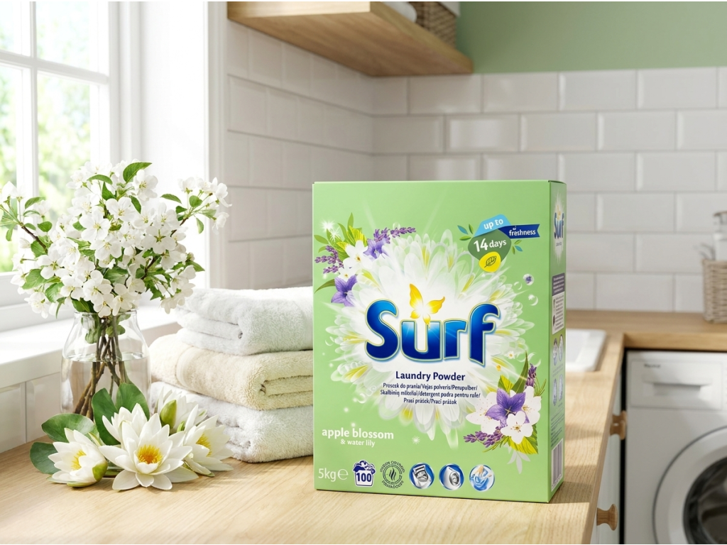 Surf Apple Blossom v prádelně