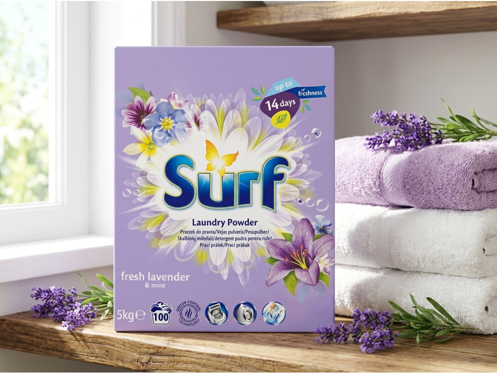 Surf Fresh Lavender v prádelně