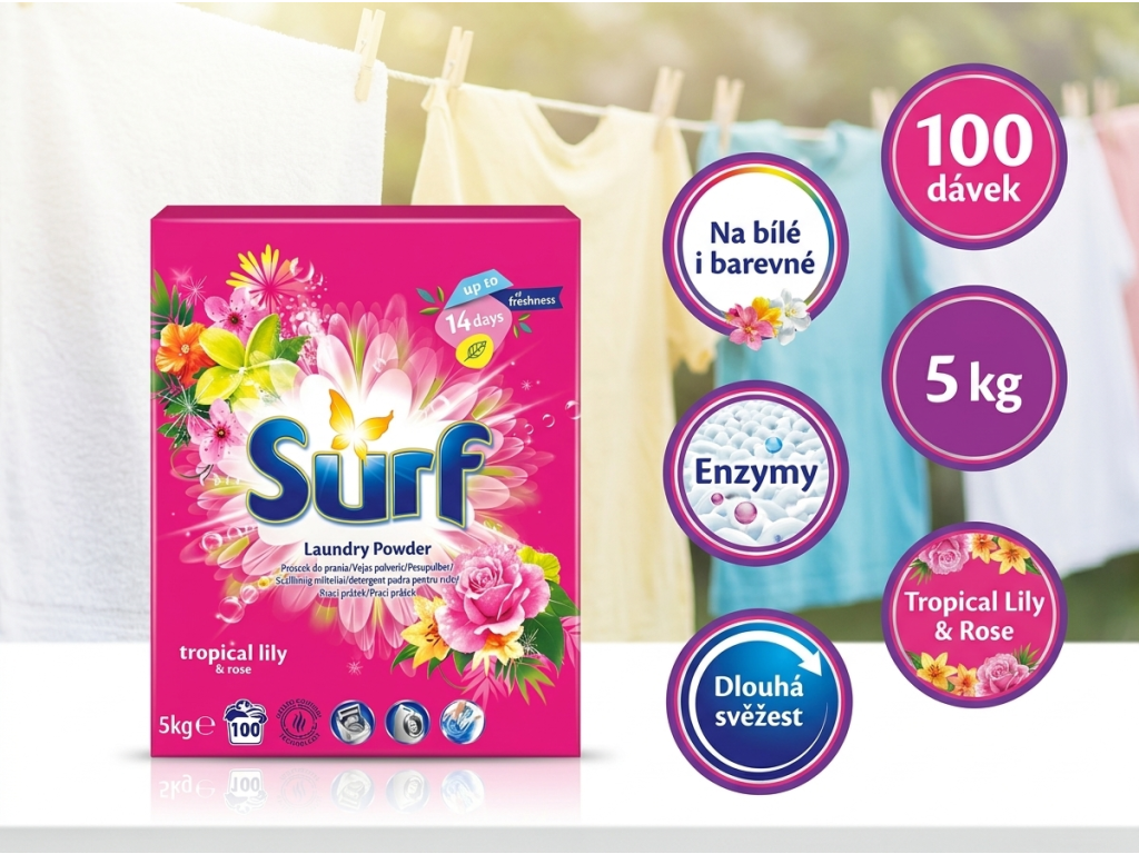 Surf Tropical Lily - přehled výhod