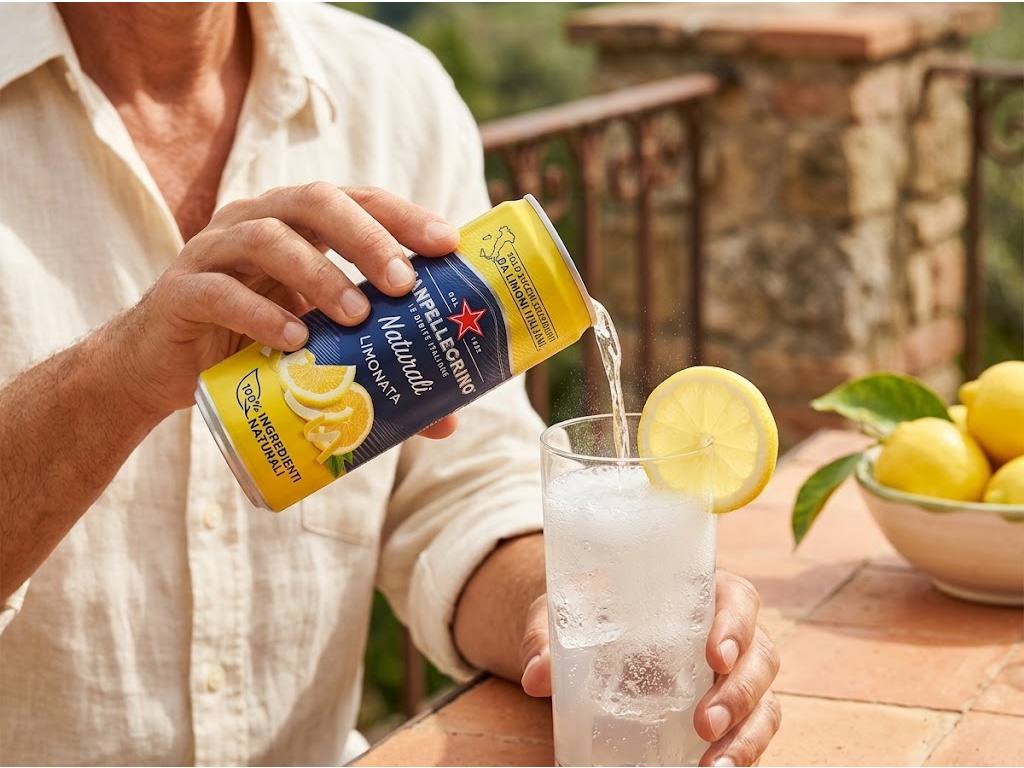 Sanpellegrino Naturali Limonata - podávání