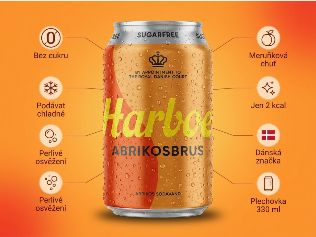 Harboe meruňková limonáda bez cukru - přehled benefitů