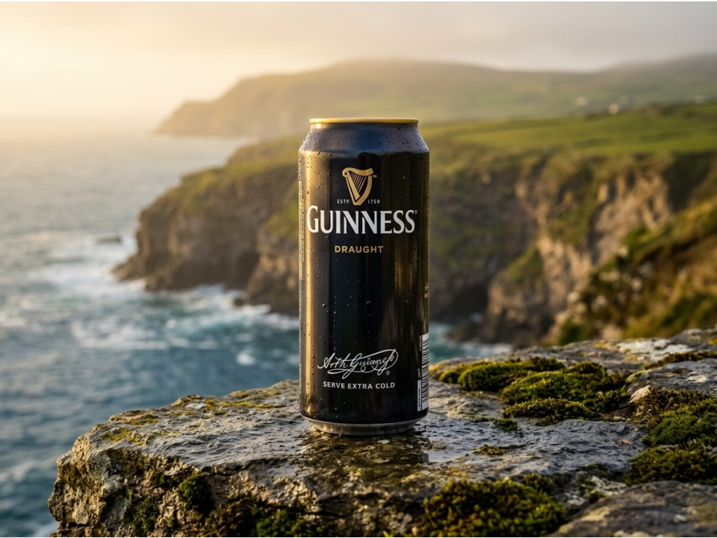 Guinness pivo 4,2% 440 ml v irském přírodním prostředí
