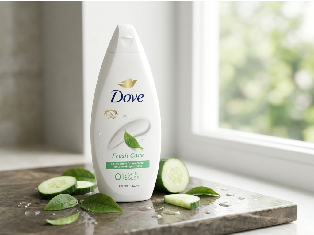 Dove Fresh Care sprchový gel ve svěžím prostředí