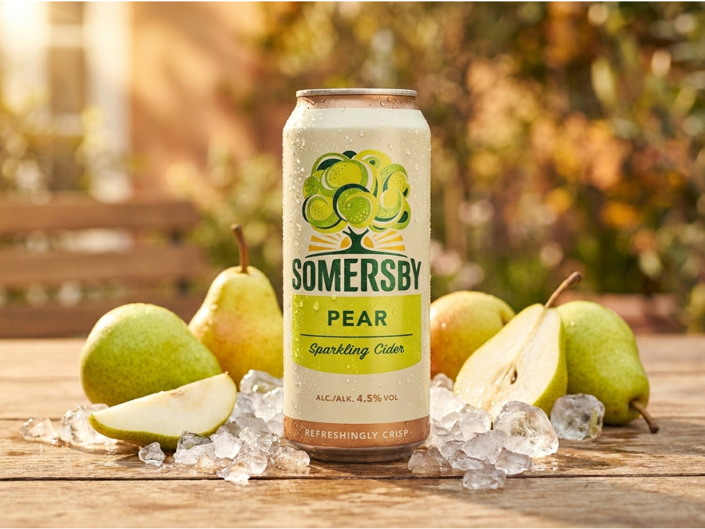 Somersby Pear s hruškami a ledem