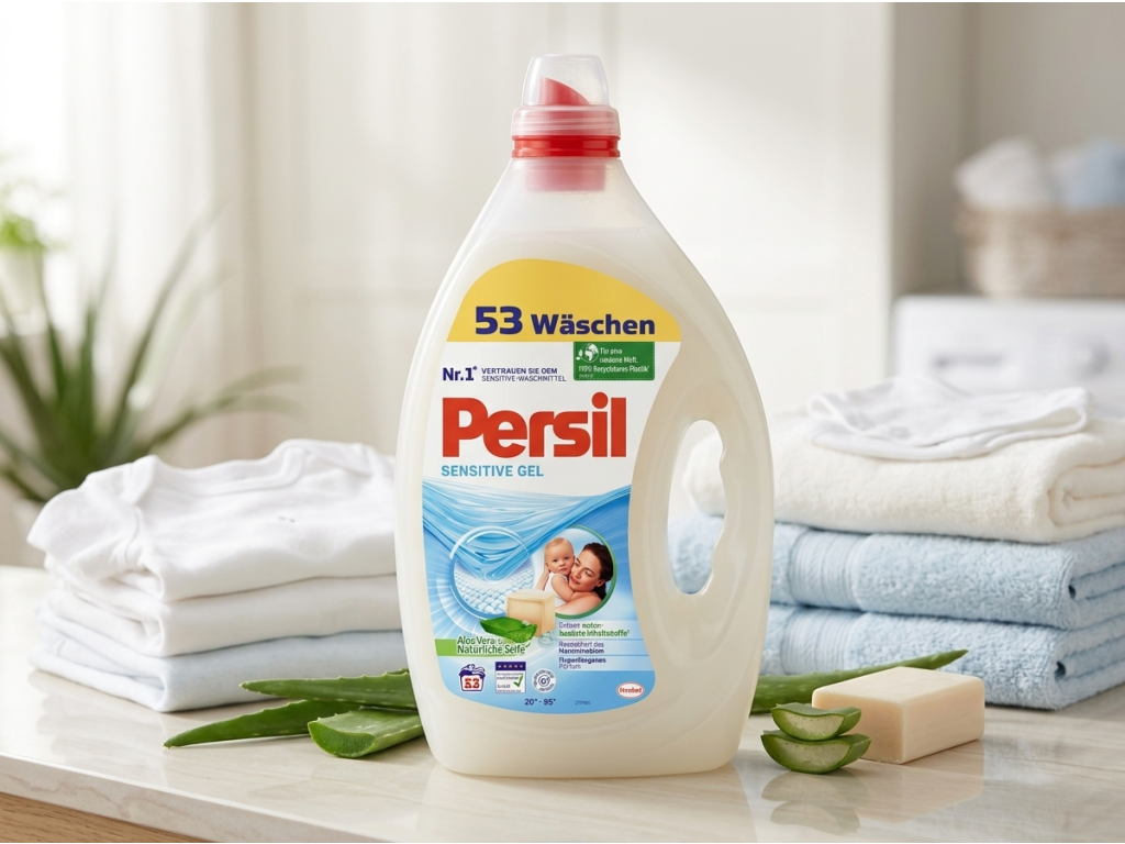 Persil Sensitive Gel Aloe Vera a jemné prádlo