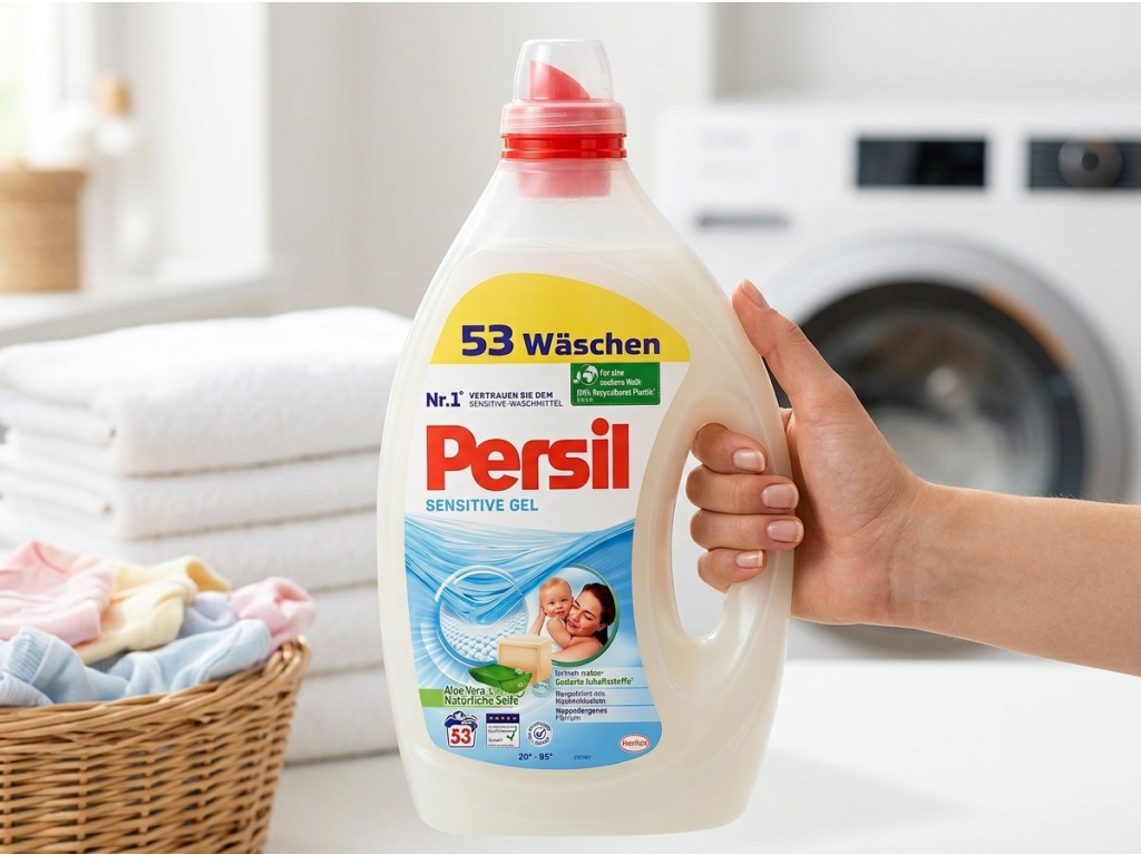 Persil Sensitive Gel v ruce