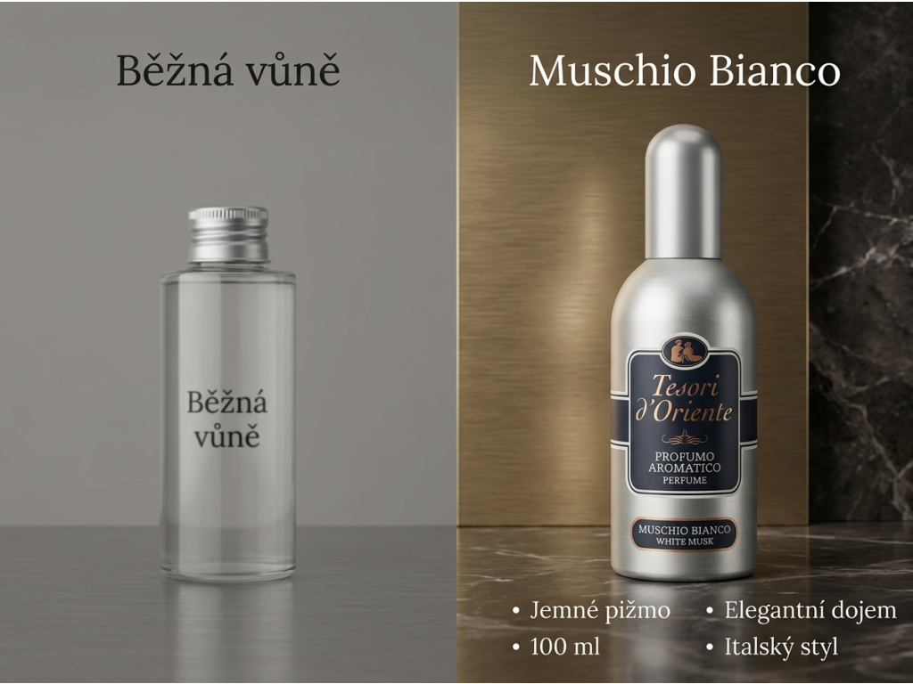 Srovnání parfémované vody Tesori d'Oriente Muschio Bianco