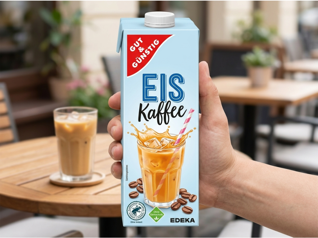 G&G Ledová káva 1 l držená v ruce