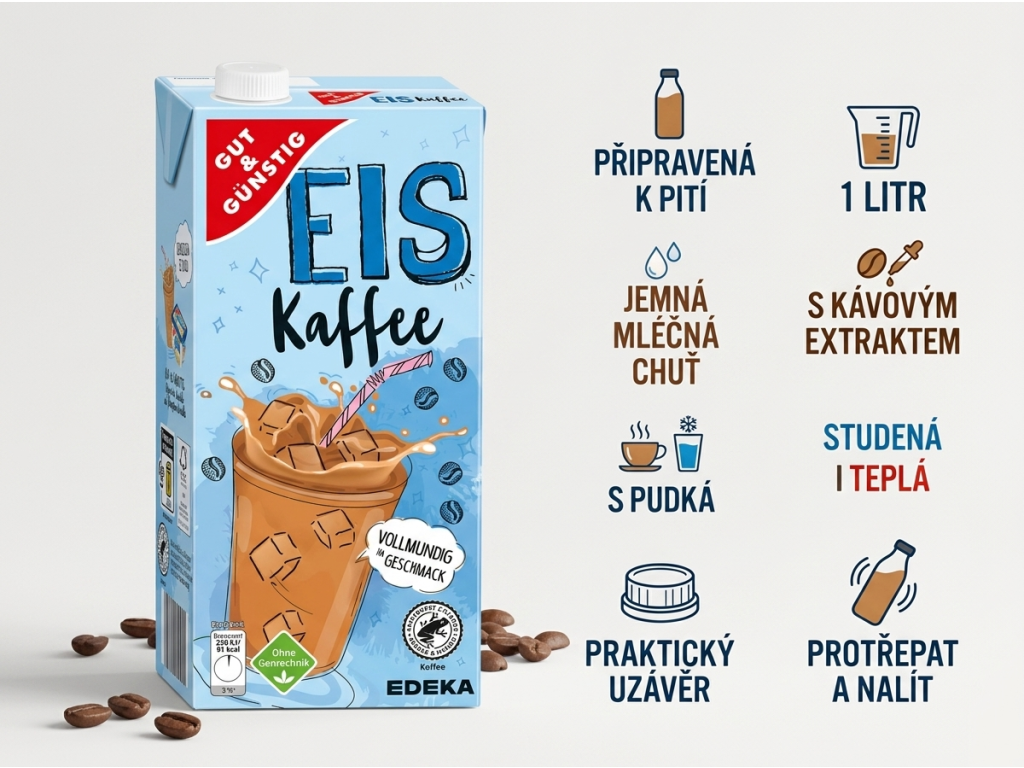 G&G Ledová káva 1 l - přehled hlavních výhod