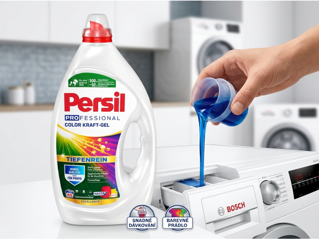 Persil Professional prací gel při praní v pračce