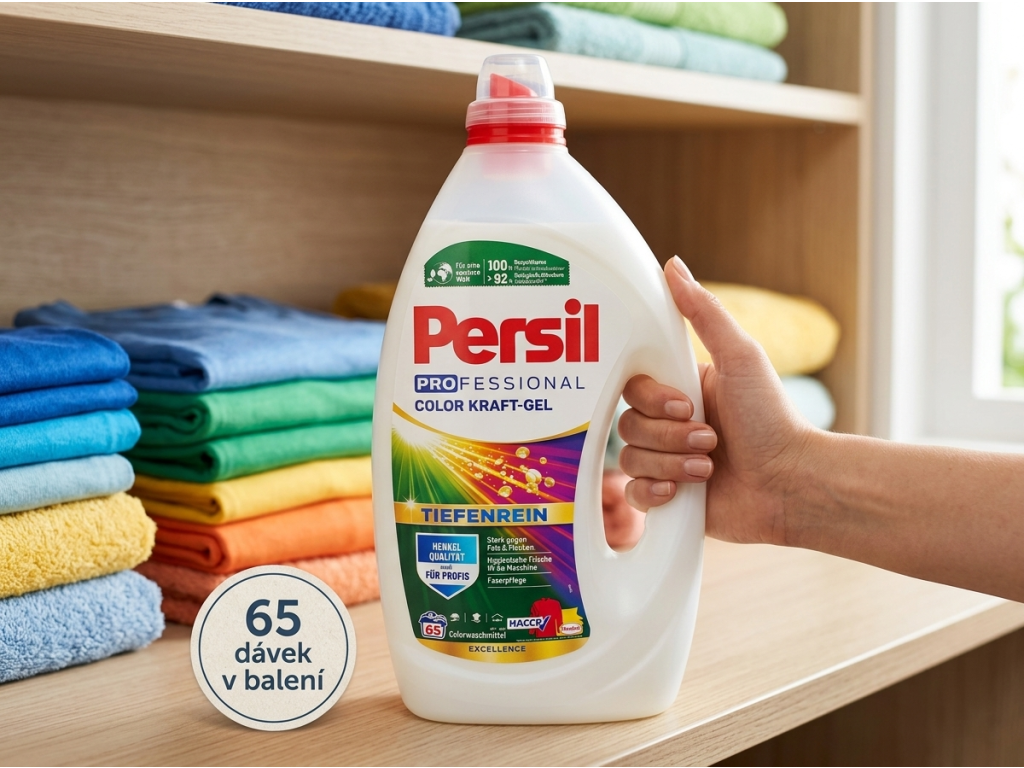 Persil Professional prací gel v ruce