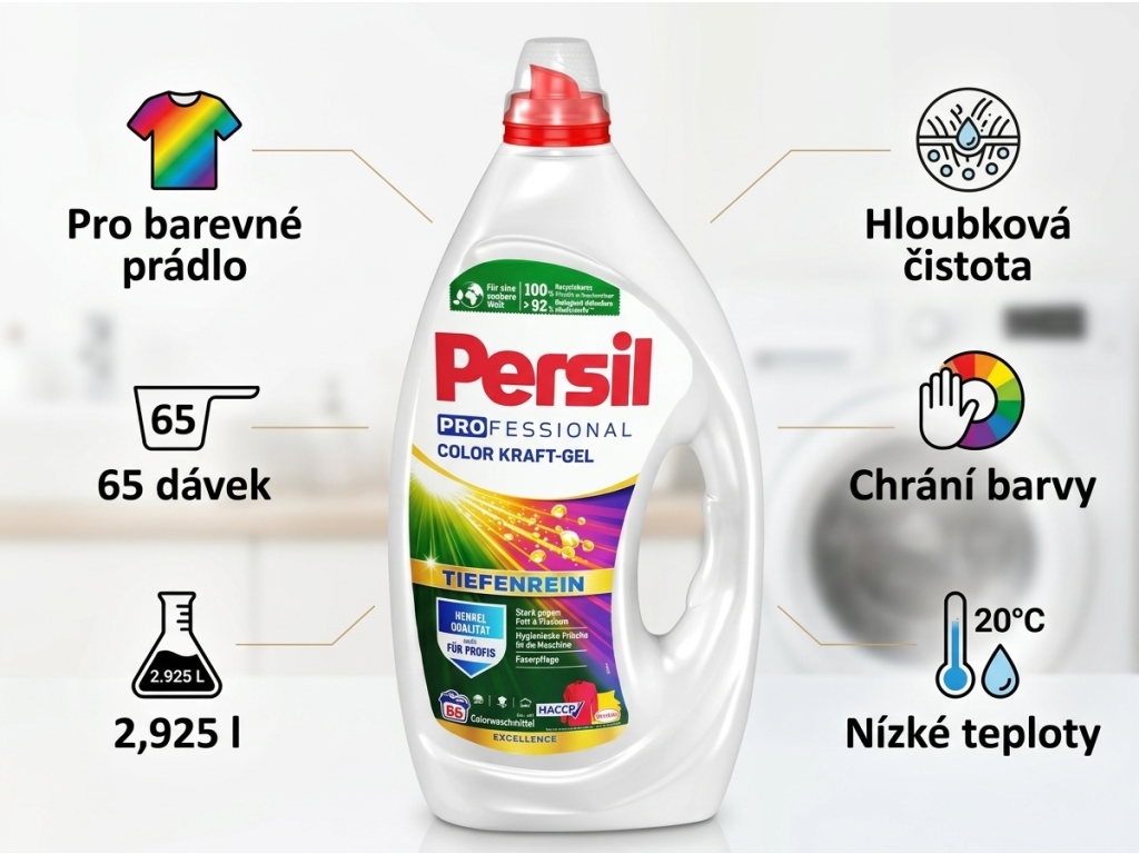 Persil Professional Color Kraft-Gel - přehled výhod