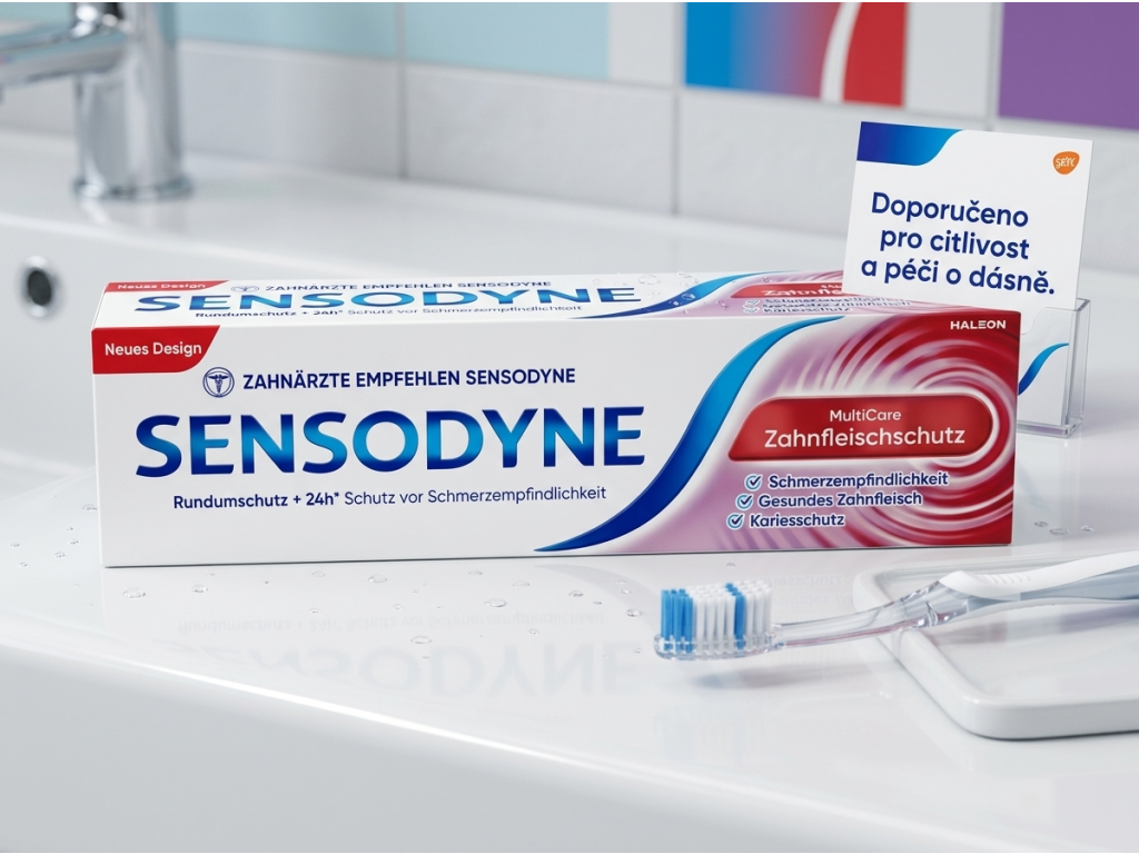 Sensodyne MultiCare v koupelně
