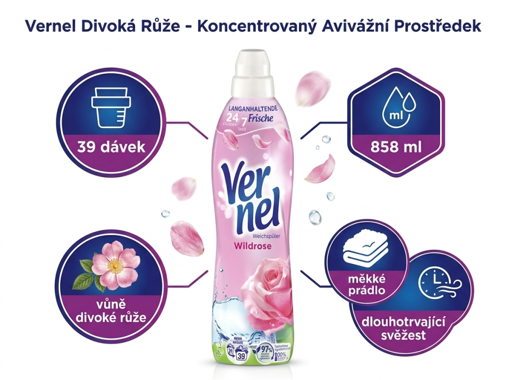 Vernel aviváž s vůní divokých růží - přehled výhod