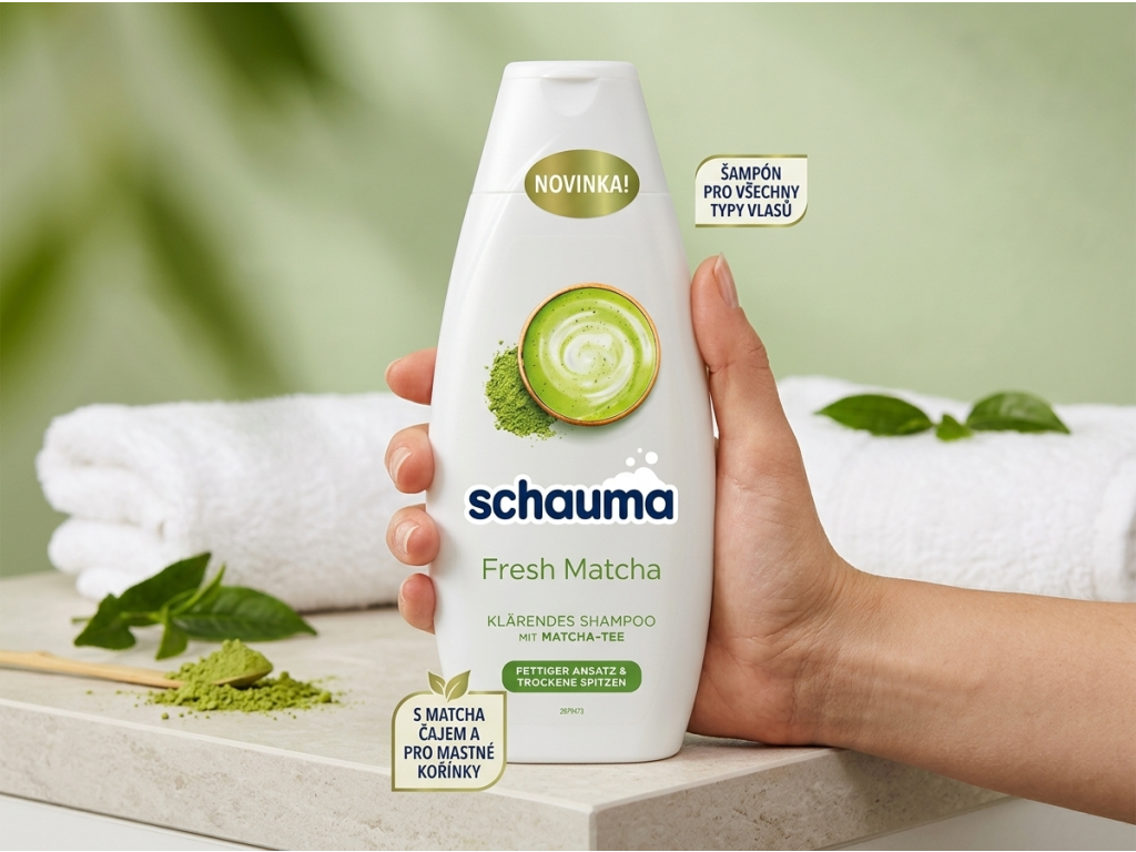Schauma Fresh Matcha v ruce
