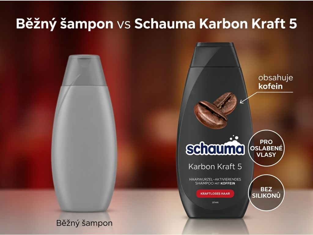 Srovnání šamponu Schauma Karbon Kraft 5