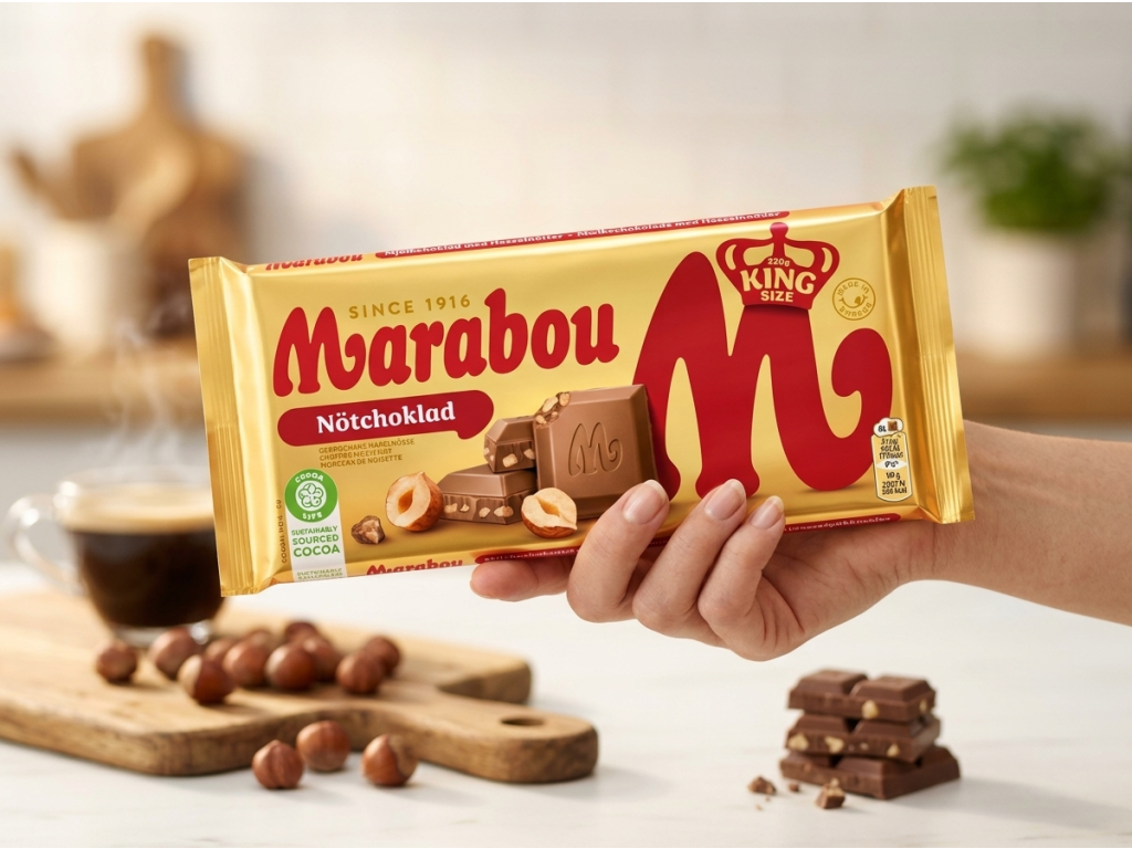 Marabou Nötchoklad v ruce