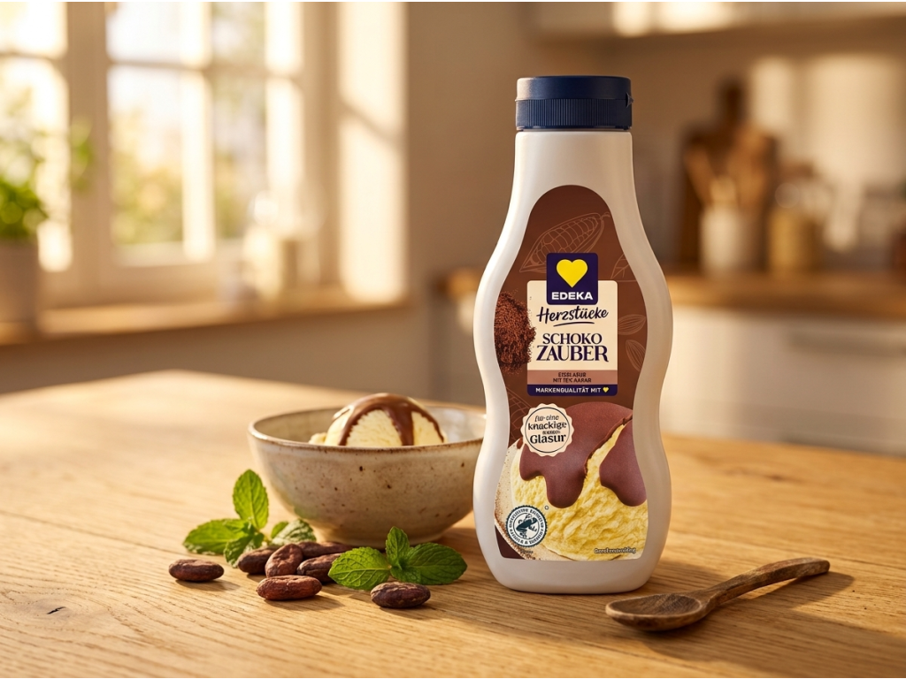 Edeka Čokoládová glazura na zmrzlinu v kuchyni