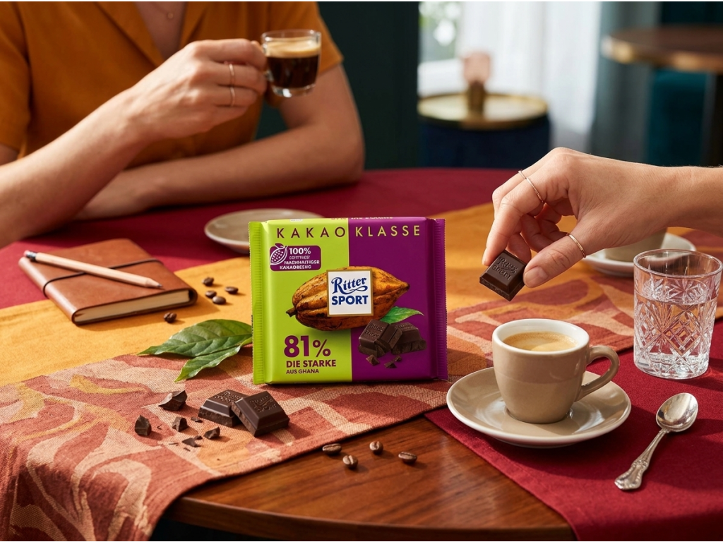 Degustace Ritter Sport Kakao-Klasse 81% Ghana