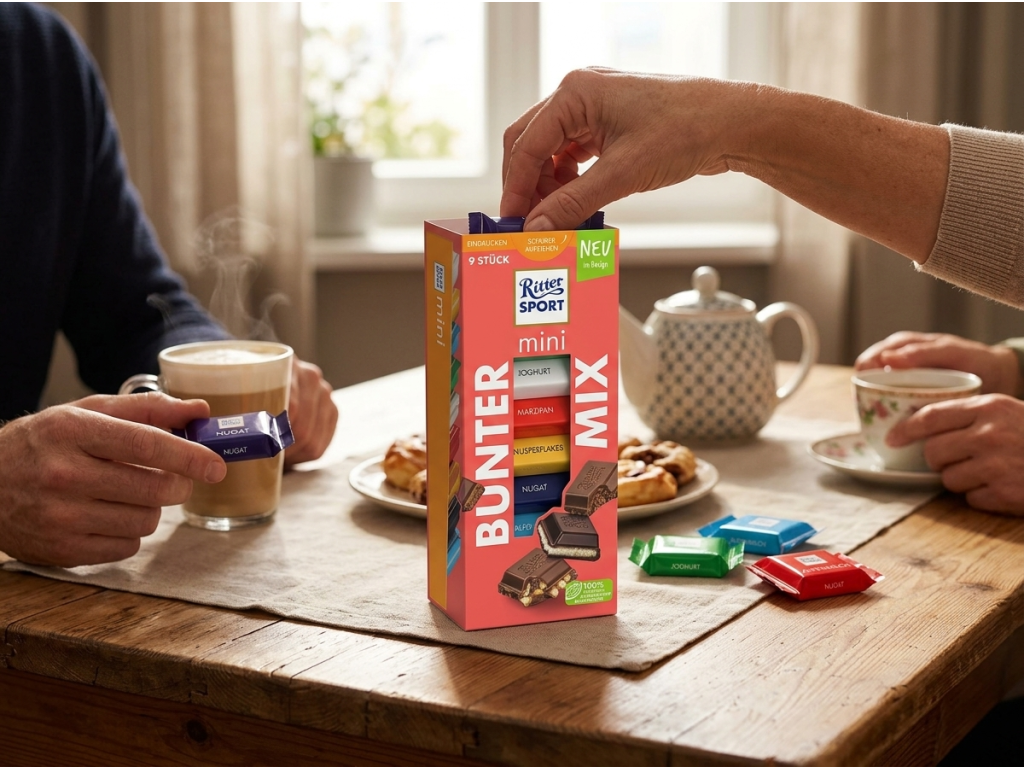 Sdílení Ritter Sport mini Bunter Mix