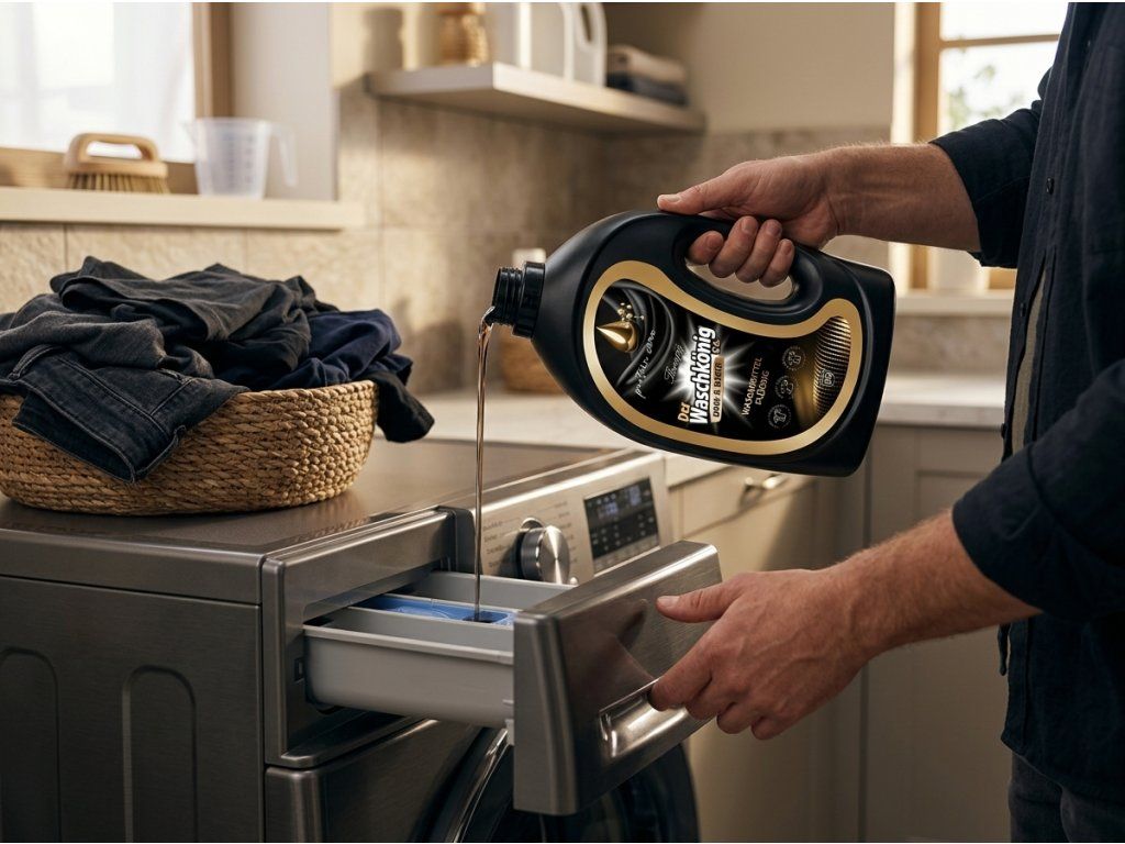 Waschkönig Protein Care Dark & Black - použití při praní