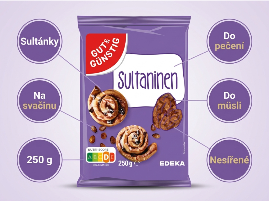 G&G Rozinky 250 g - přehled výhod