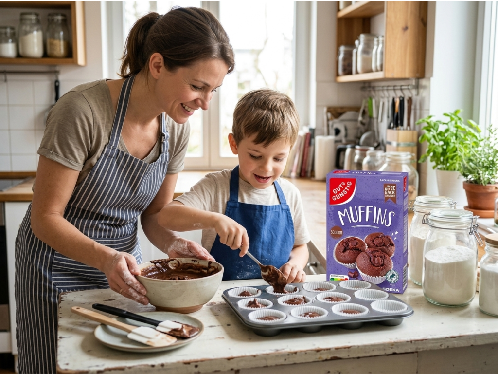 Společná příprava čokoládových muffinů G&G
