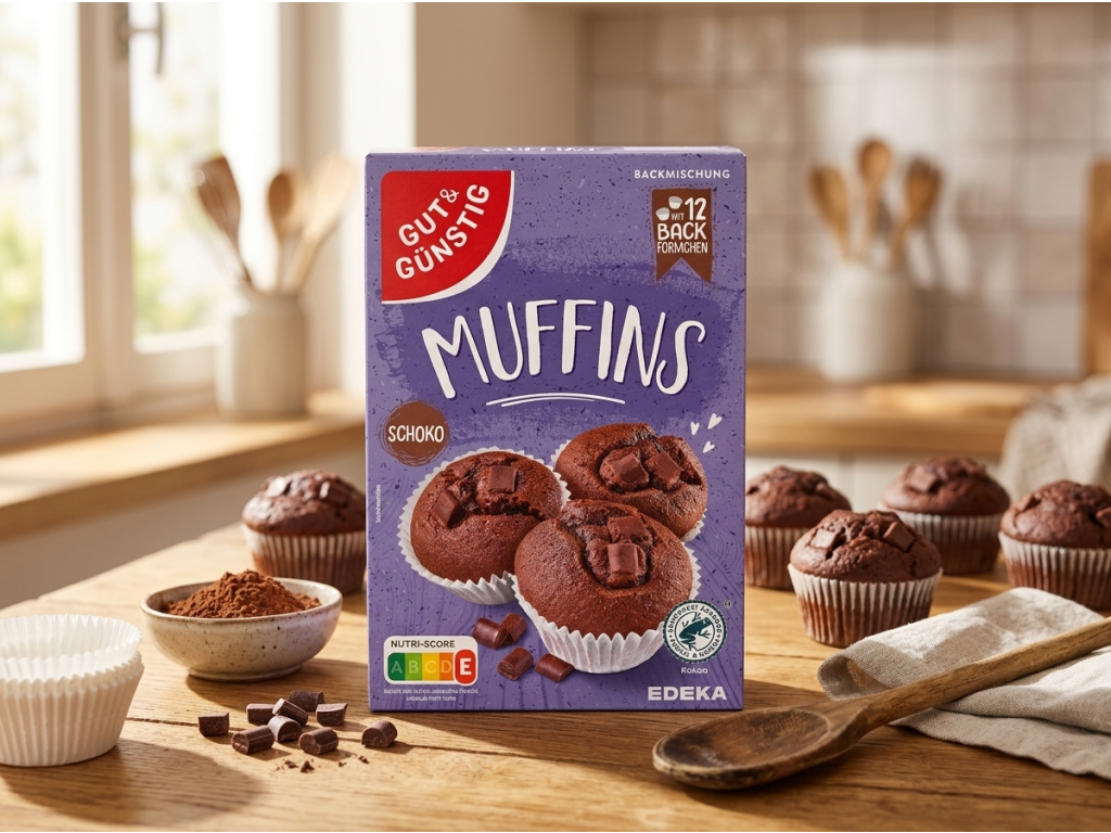 G&G Směs na pečení na čokoládové muffiny 350 g - čokoládové muffiny v kuchyni