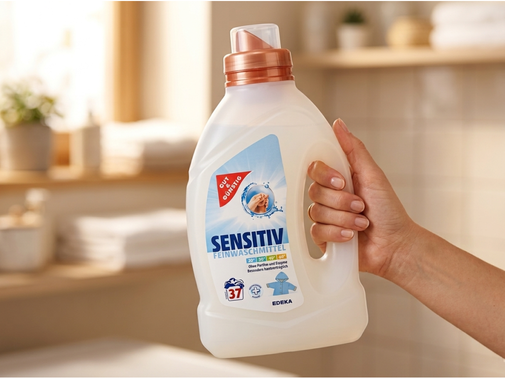 G&G prací gel Sensitiv v ruce