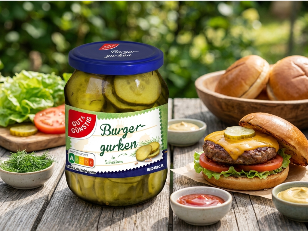 G&G okurky do hamburgerů u burgeru