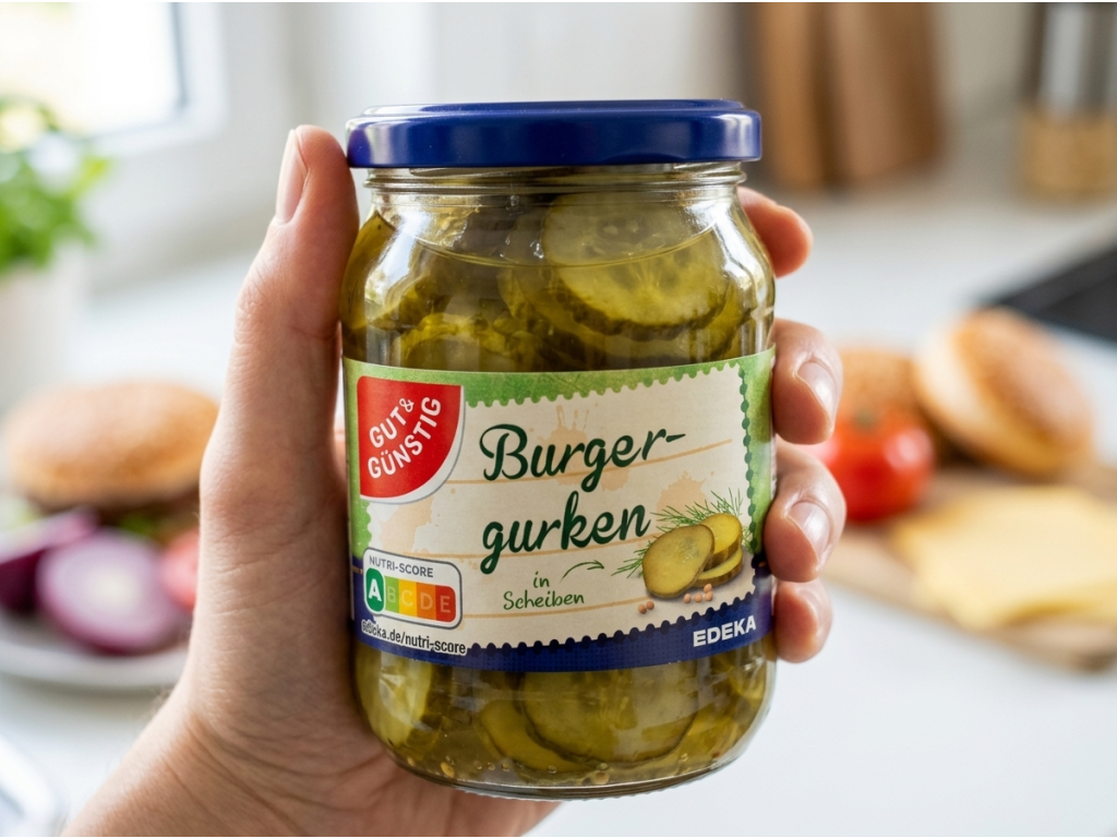 G&G okurky do hamburgerů ve sklenici