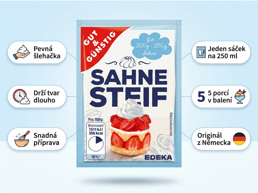 G&G Ztužovač šlehačky - přehled výhod