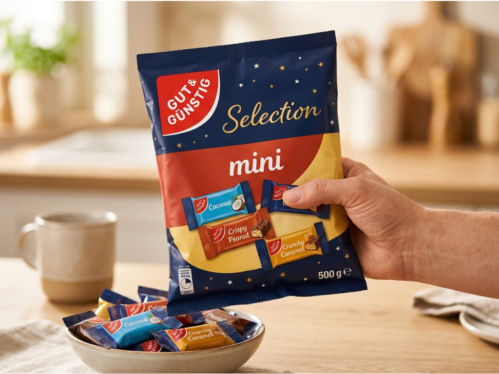 G&G mix mini čokoládových tyčinek 500 g - balení v ruce