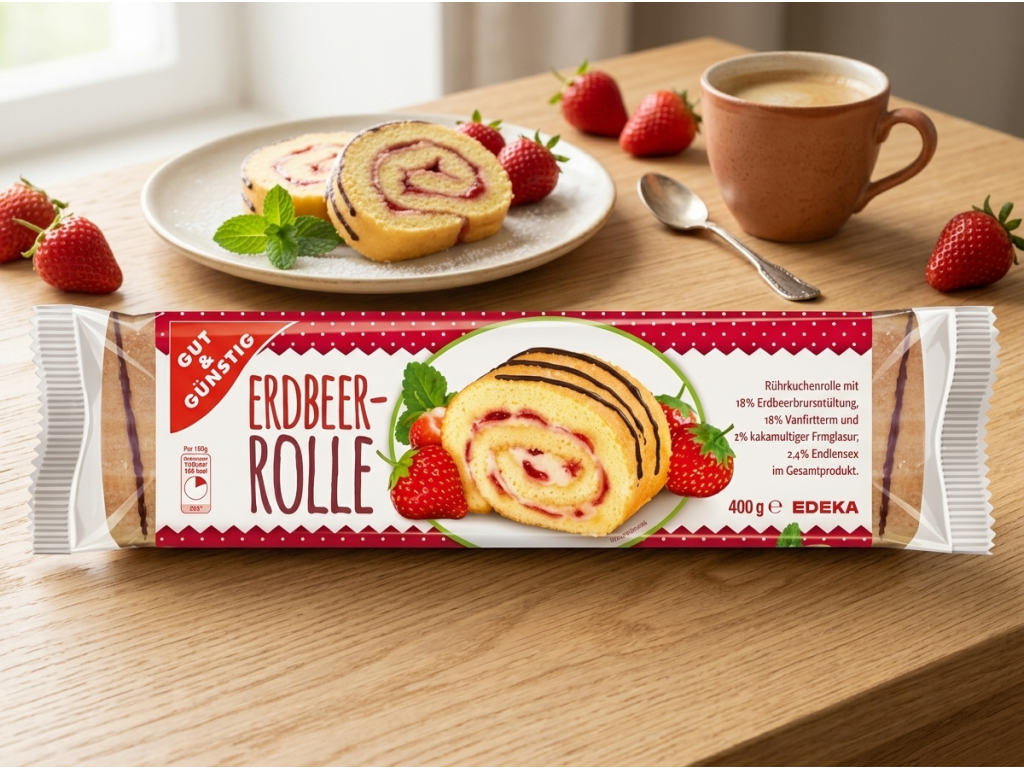 G&G jahodová roláda ke kávě