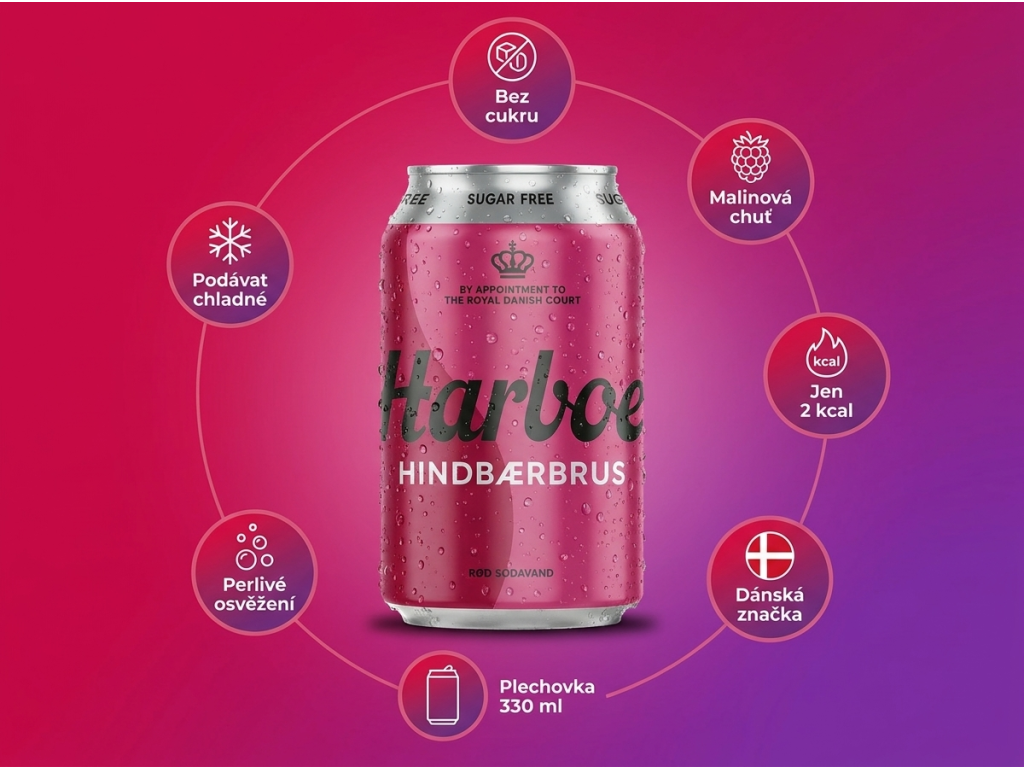 Harboe malinová limonáda light - přehled benefitů