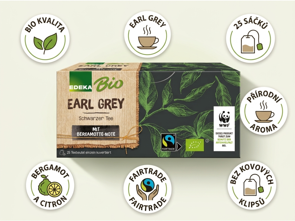 Edeka Bio Earl Grey - hlavní vlastnosti čaje