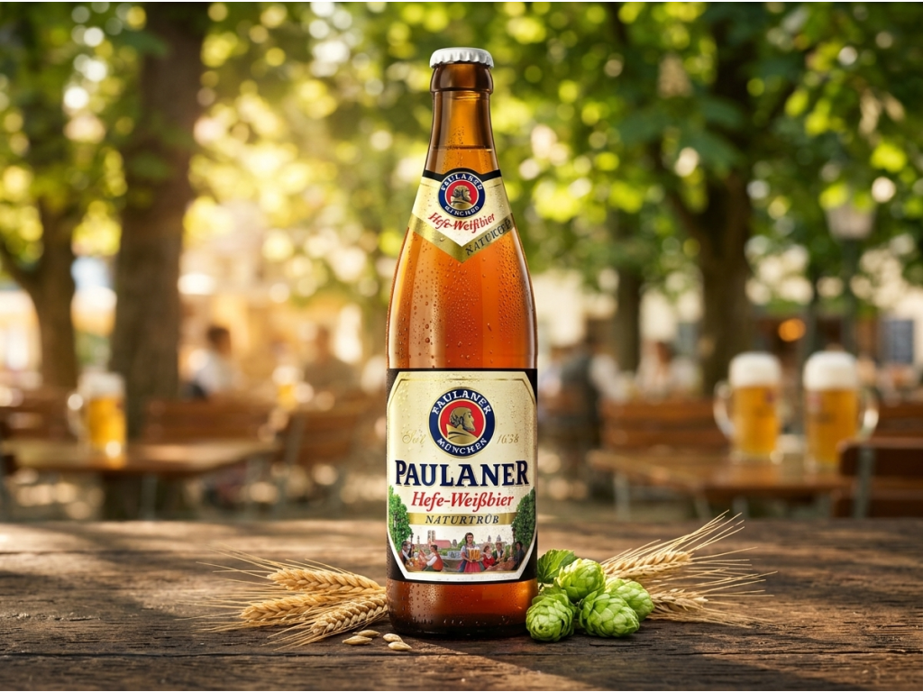 Paulaner Hefe-Weißbier Naturtrüb v bavorské přírodě