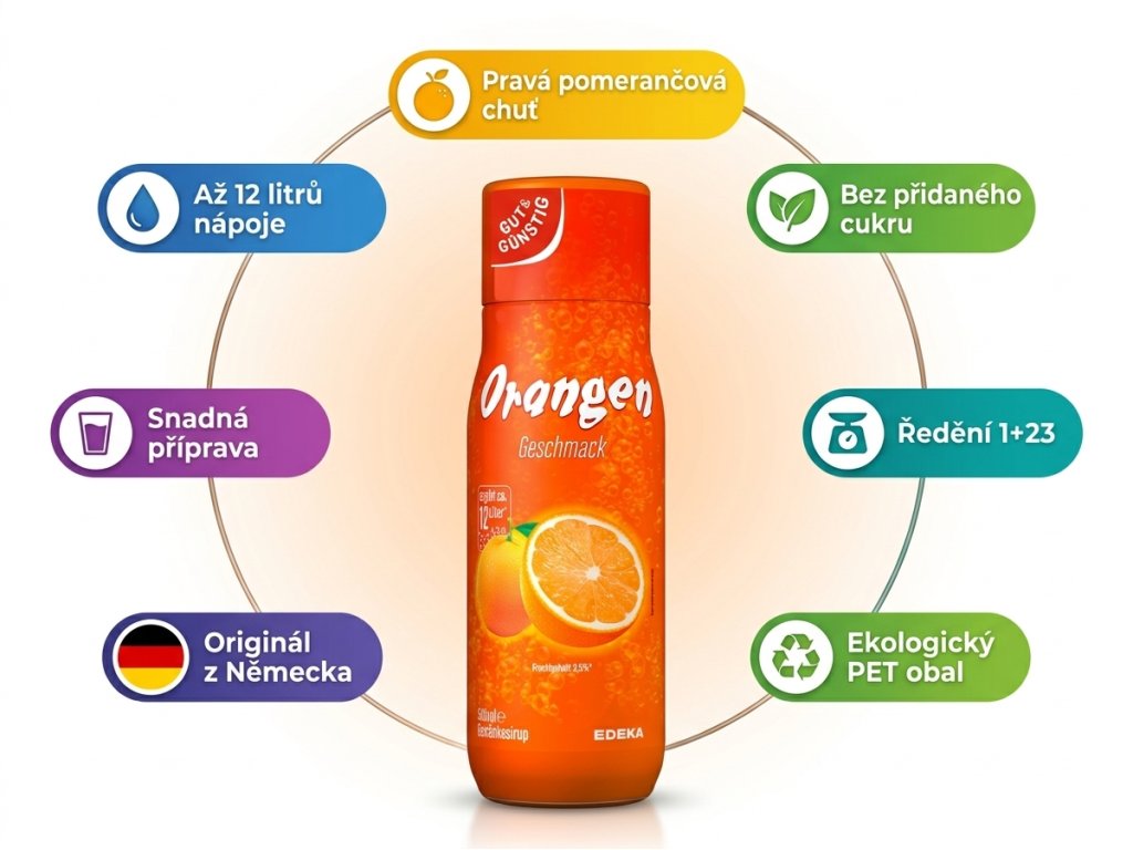 G&G Pomerančový sirup 500 ml - přehled výhod