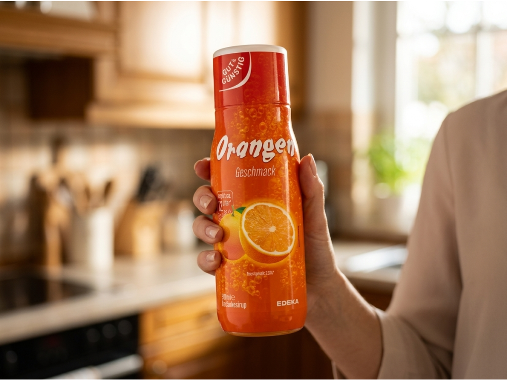 G&G Pomerančový sirup 500 ml v ruce