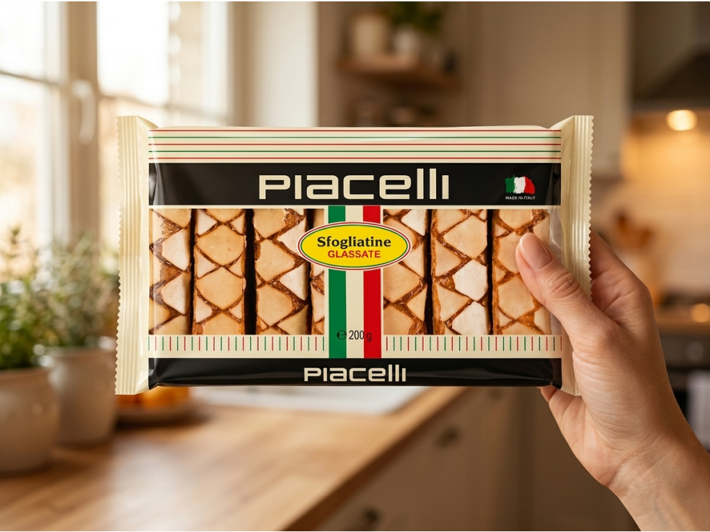 Piacelli glazované listové těsto 200 g - balení v ruce