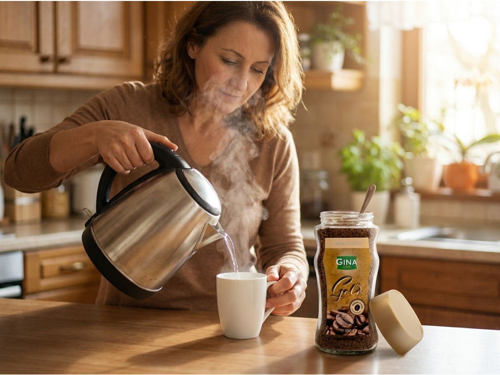 Příprava Gina Instantní kávy Gold 200 g