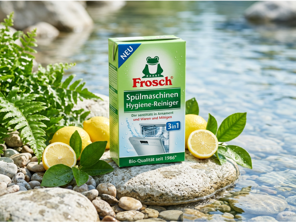 Frosch hygienický čistič myčky v čistém přírodním prostředí