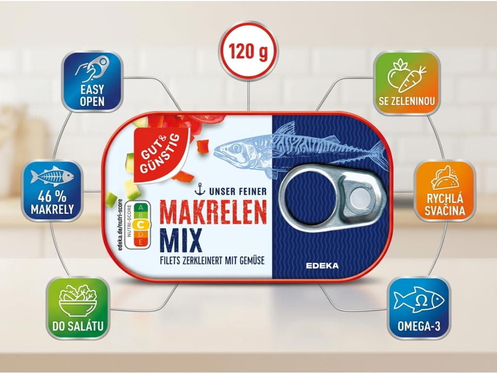G&G Makrely mix se zeleninou - výhody