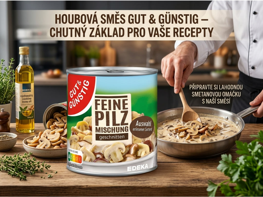 Vaření s G&G jemným houbovým mixem