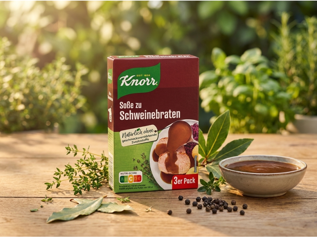 Knorr omáčka k vepřové pečeni v přírodním prostředí