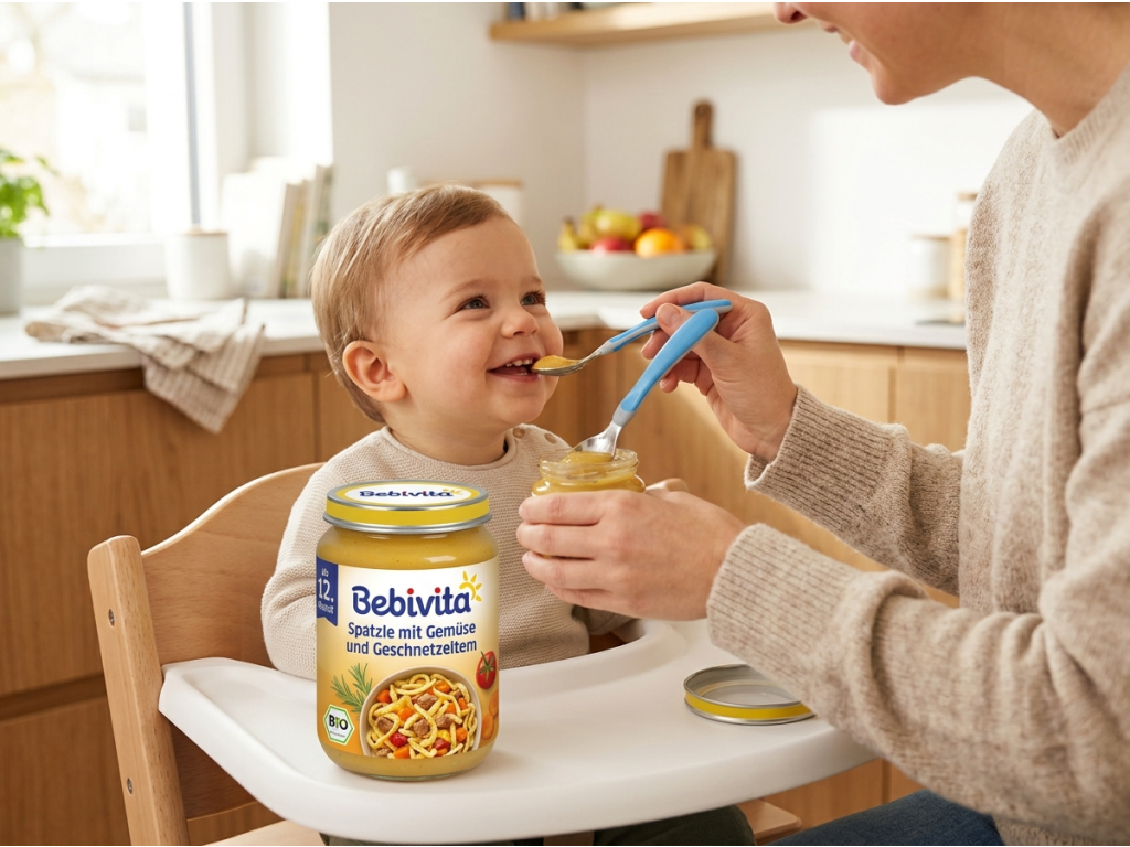 Bebivita 12+ Bio špecle - krmení dítěte