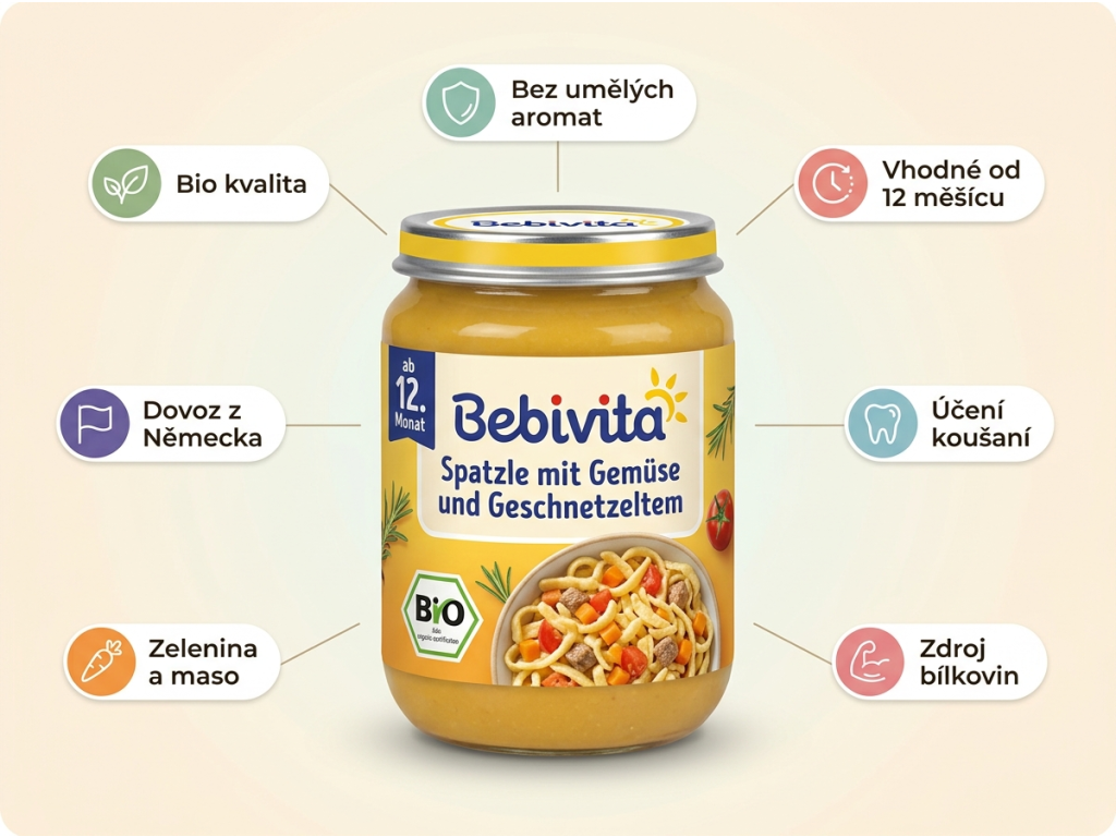 Bebivita 12+ Bio špecle - přehled benefitů