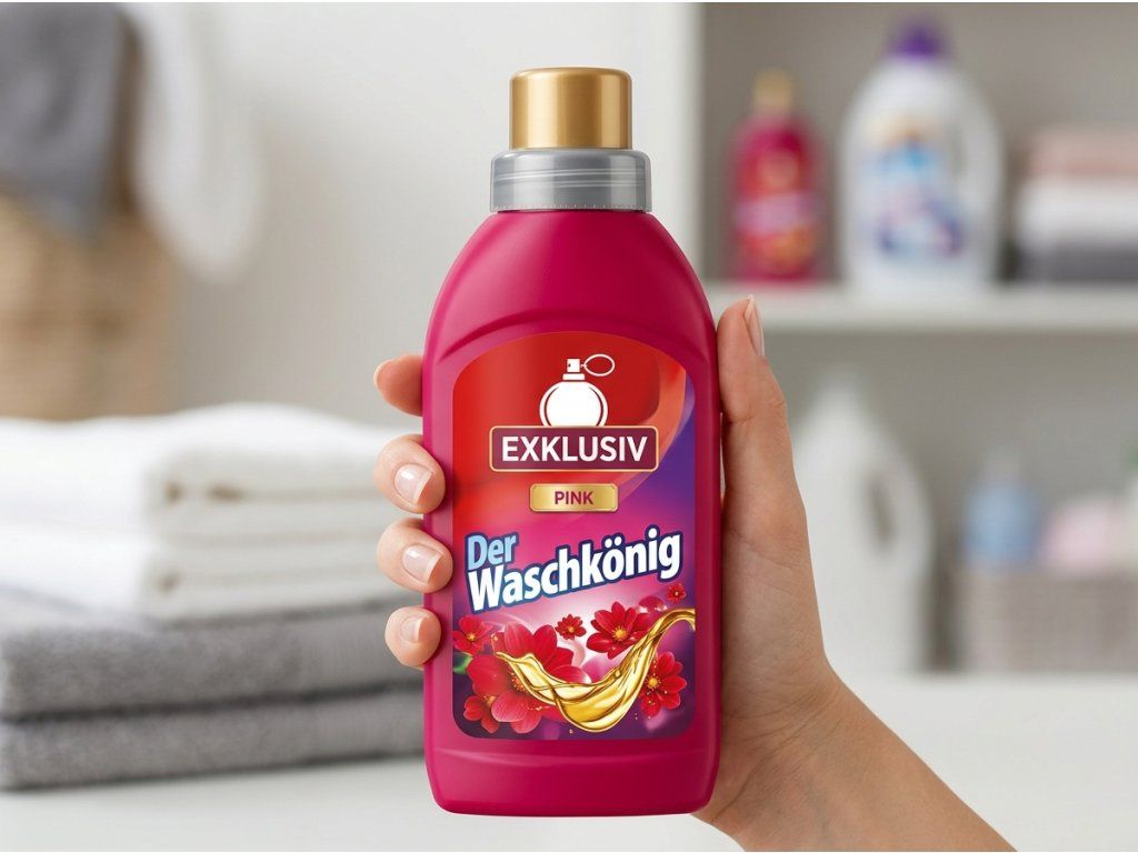 Waschkönig Pink v ruce