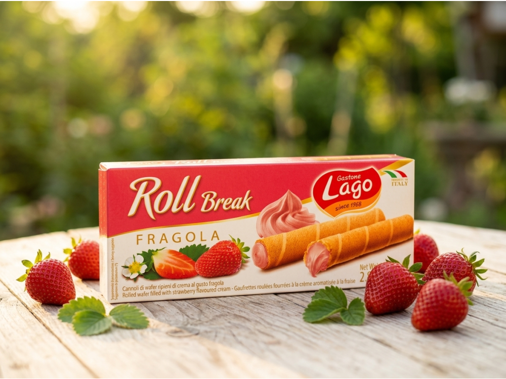 Gastone Lago Roll Break jahoda v letním prostředí