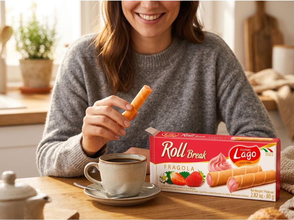 Gastone Lago Roll Break jahoda u kávy